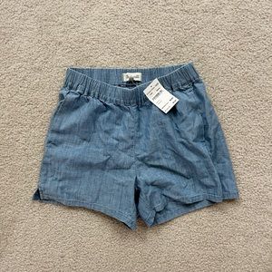 bnwt madewell chambray pull on shorts